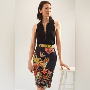 NWT Anthropologie Michelle Morin Tiger Knit Mini Skirt Size XXS